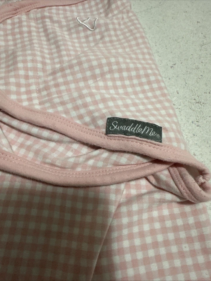 Pink Checkered, Swaddle Me Sleep Sack ￼ - Image 2 of 3