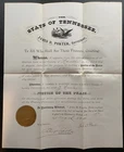 Confederate Gen Cheatham’s Chief of Staff 1876 Signed Document/ Civil War