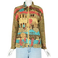 Rare Issey Miyake Pleats Please Jacket Multi Color Size 3