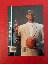 Tim Duncan Rookie #114 1997 Upper Deck San Antonio Spurs Basketball Card NBA EX. rookie card picture
