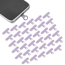 36pcs Phone Tether Tab, Universal t Shape Phone Lanyard Patch, Purple