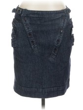 Louie Women Blue Denim Skirt 10