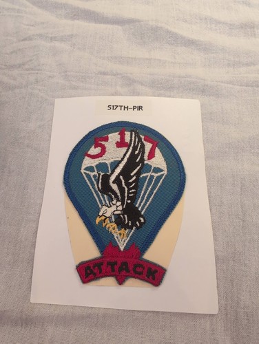 US Army 517th Parachute Infantry Regiment PIR ATTACK Patch Airborne WWII Eagle