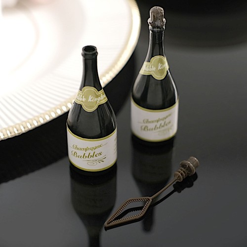 72 Green Small Champagne Wedding Bubble Favors Party Decorations Supplies SALE - Picture 4 of 9