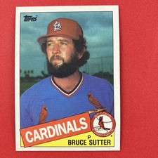 Bruce Sutter 1985 Topps Card #370 MLB St. Louis Cardinals