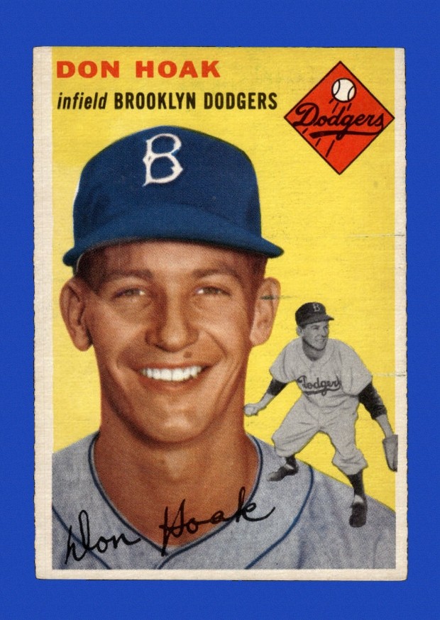 1954 Topps Set-Break #211 Don Hoak EX-EXMINT *GMCARDS*