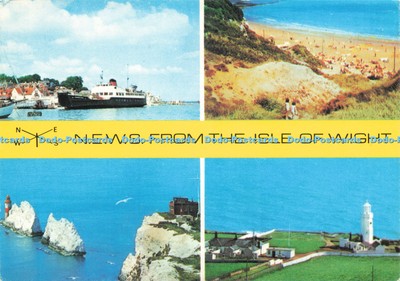 D232724 N E W S von der Isle of Wight Cowes Die Nadeln J Arthur Dixon Ltd Mult