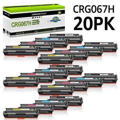 20PK CYMB CRG067H for Canon LBP632Cdw MF653Cdw LBP630C MF654Cdw - COLOR TONER