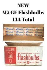 NOS Vintage GE General Electric M5 Camera Flashbulbs Case 144 Bulbs