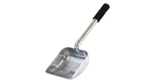 Metal Cat Litter Scoop Large Sifter Long Handle 2 In 1 Box Scooper Soft Grip TPE