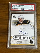 2014-15 SP Authentic Future Watch Auto PSA 10 POP 1 Seth Griffith 335/999