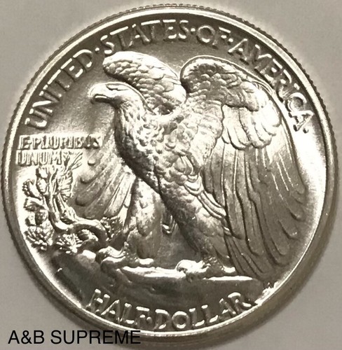 1941 Walking Liberty Half Dollar From OBW Roll Estate CH-GEM Bu Unc 90% Silver - Picture 4 of 6