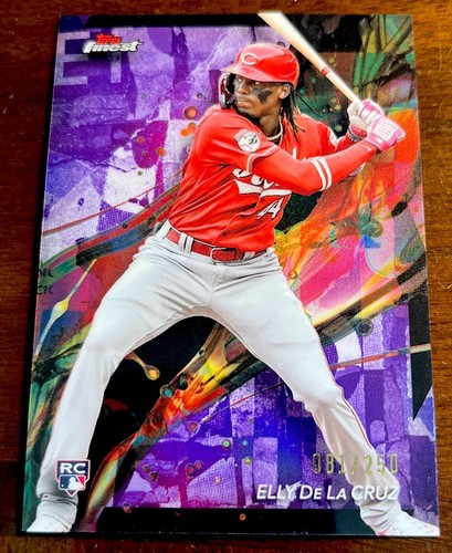 Elly De La Cruz 2024 Topps Finest Rookie Purple #81/250 Cincinnati Reds