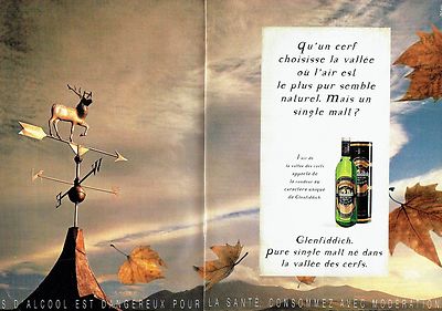 ADVERTISEMENT ADVERTISING 126 1998 Glenfiddich Whisky (2p) Valley of the Deer
