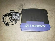 Used Linksys BEFSR41 V2 4-Port 10/100 Wireless Router, Belkin F1DK102P KVM cable