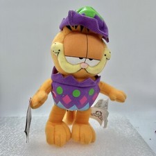 Vintage Russell Stover Garfield Easter Plush 8  NOS w Tags Egg Outfit