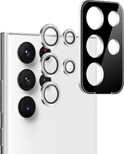  5 pack amFilm Galaxy S22 Ultra Camera Lens Glass Protector 6.8", 2022-Silver 