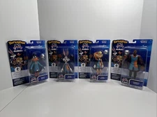 SPACE JAM Bendyfigs 4-Piece Set Lebron James, Daffy, Lola Bunny  & Bugs Bunny