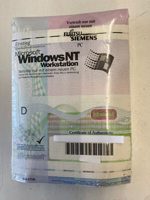 Microsoft Windows NT 4.0 Workstation OEM CD Vollversion NEU