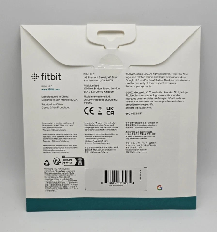 Лента аксессуар Fitbit Charge 5/6 Infinity официальный продукт лунный белый большой - Изображение 2 из 2