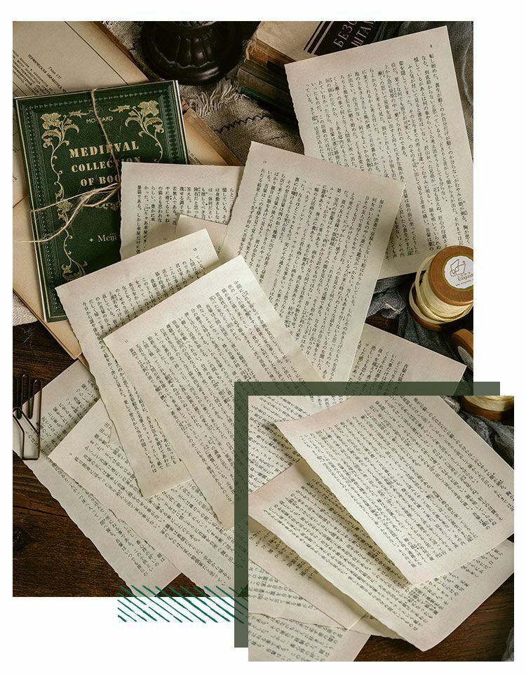 10pcs Vintage Decorative Paper Junk Journal Retro Props DIY Scrapbooking  Album