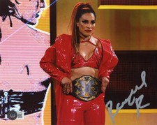 RAQUEL RODRIGUEZ SIGNED 8x10 PHOTO ROYAL RUMBLE SMACKDOWN RAW WWE BECKETT BAS