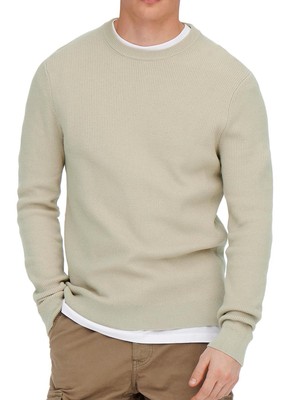 ONLY & SONS Herren Strickpullover Herrenpullover Rundhals Pullover Pulli ONSPhil