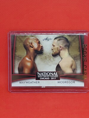 2017 Leaf Floyd Mayweather vs Conor McGregor Boxing RC National Convention RED