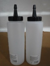  LOT OF 2 Salon Care Clear 8 oz Color Applicator Bottle NEW.