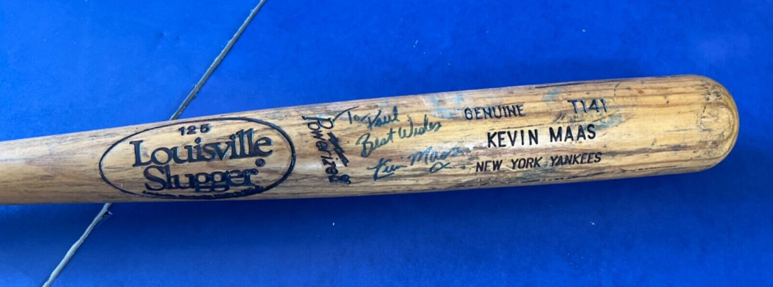 Kevin Maas Signed Game Used Baseball Bat Cracked On Back Of Barrell eBay