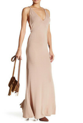 Go Couture Racerback Dress Camel S NWT $158