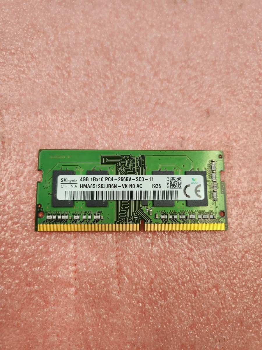 Kingston/Samsung DDR4メモリ 4GB Samsung 4GB DDR4 PC4-21300, 2666MHZ, 260 PIN SODIMM, 1.2V, CL 19