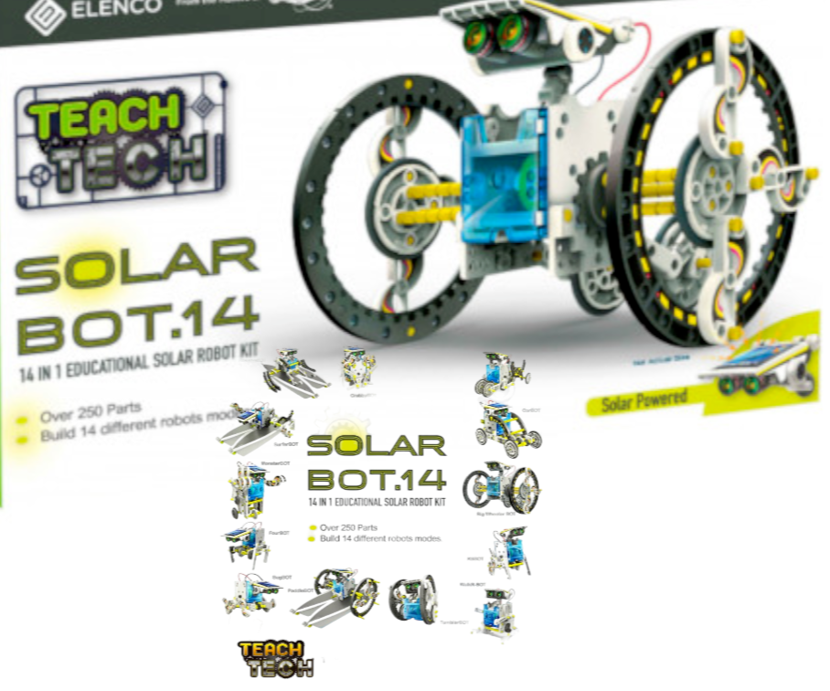 Teach Tech Transforming Solar Robot Kit, STEM