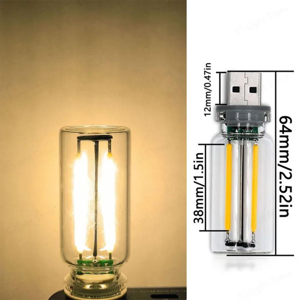 Portable USB Plugin LED Mini Night Car Atmosphere Light Mobile Light