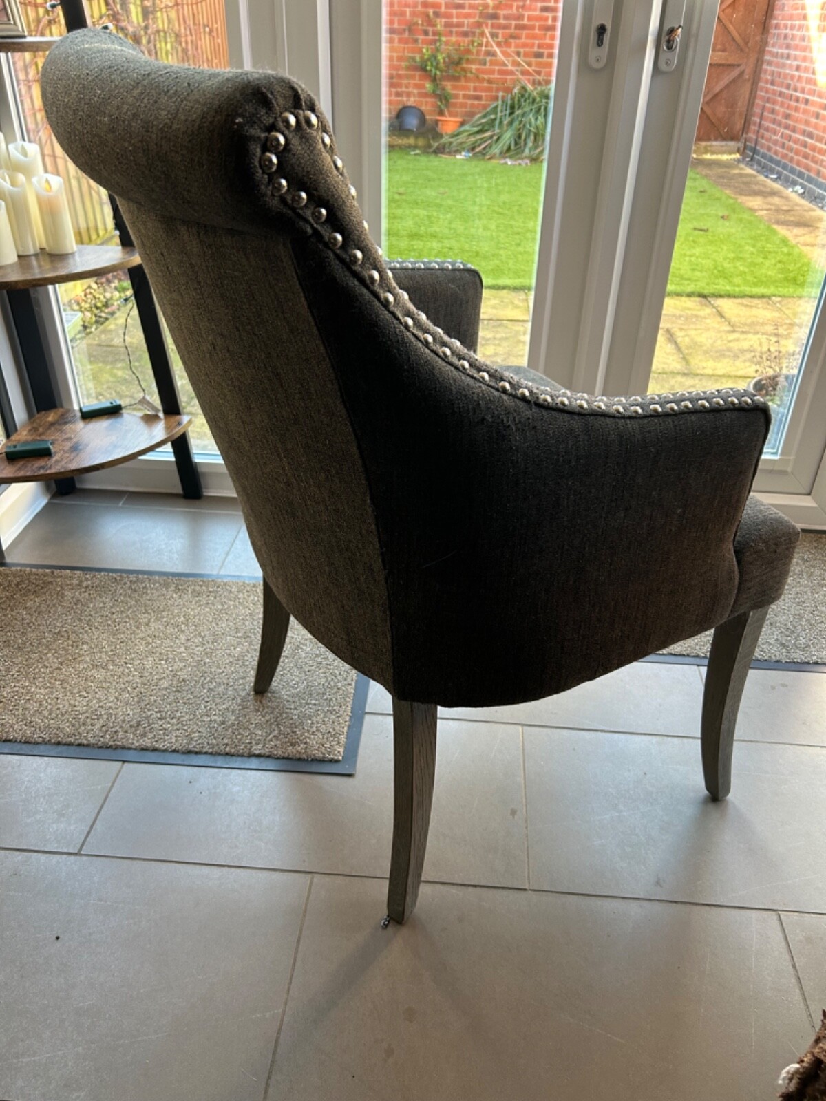 grey dining room chairs x 6 luxurious eBay