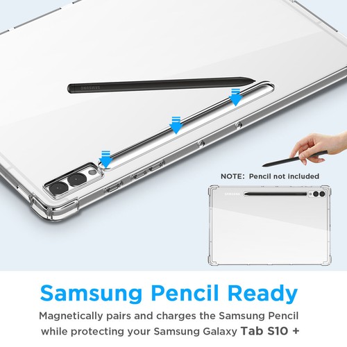Clear Case for Samsung Galaxy Tab S10 Plus 12.4" Tablet Shockproof Bumper Cover - Picture 5 of 13