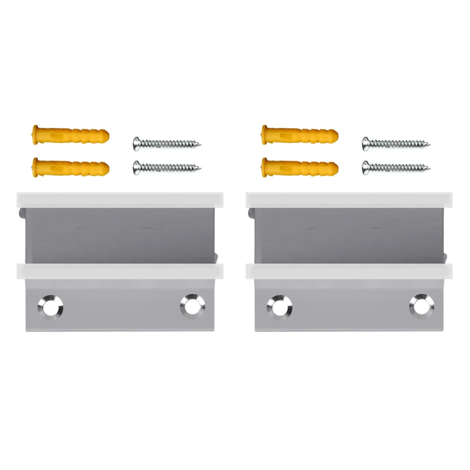 2x Door Clip Positioner Kit Glass Sliding Door Swing Stop Limiter Aluminum Alloy