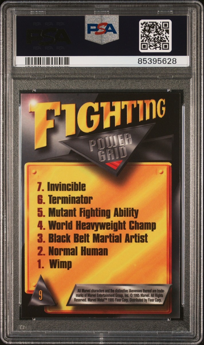 1995 Marvel Metal Silver Flasher #9 Weapon X - PSA 9 | eBay