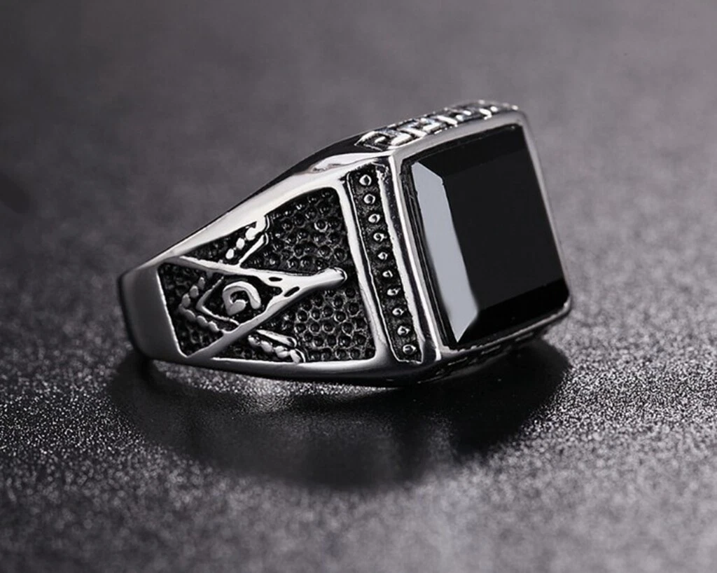 Obsidian stone hotsell ring