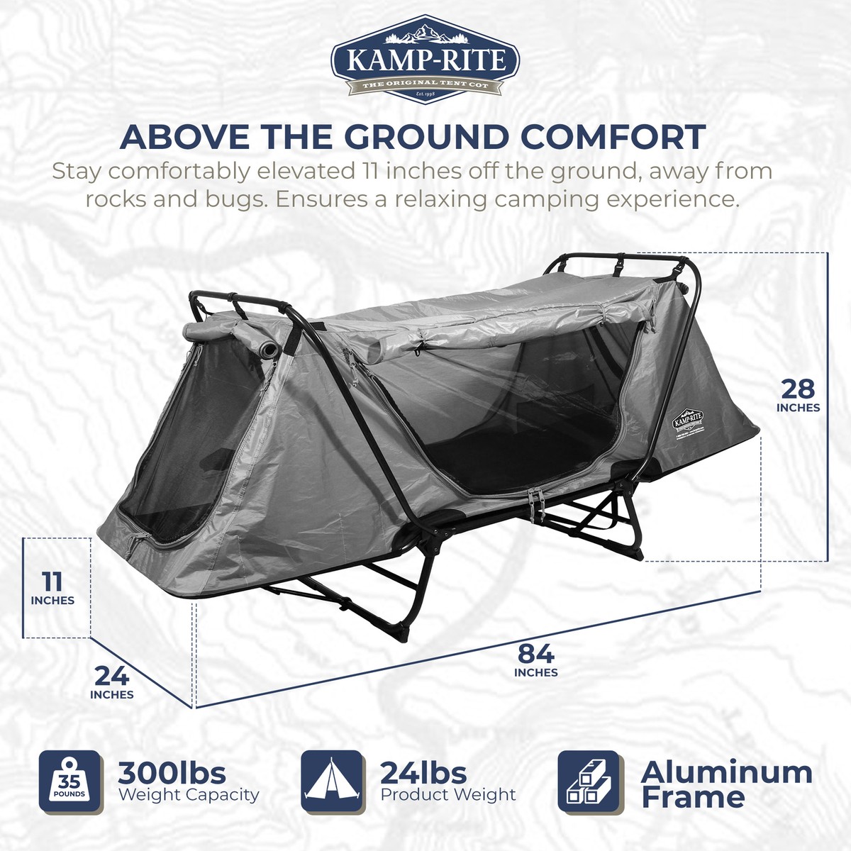 テント・タープ INSTRUCYIONS  OF  COT  TENT Kamp-Rite Portable Elevated 1-Person Tent Cot, Chair, Tent