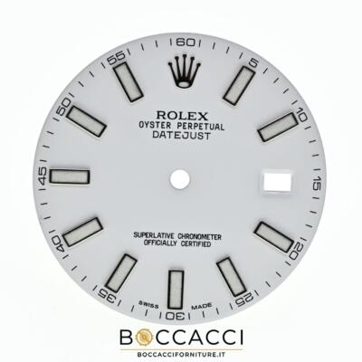 ROLEX Zifferblatt OYSTER Perpetual Datejust 41mm weiß ''Swiss Made'' für 116300 - ...