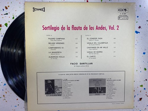 Facio Santillan Sortilegio de La Flute de Los Andes El Condor Pasa - LP Vinyl - Picture 2 of 4