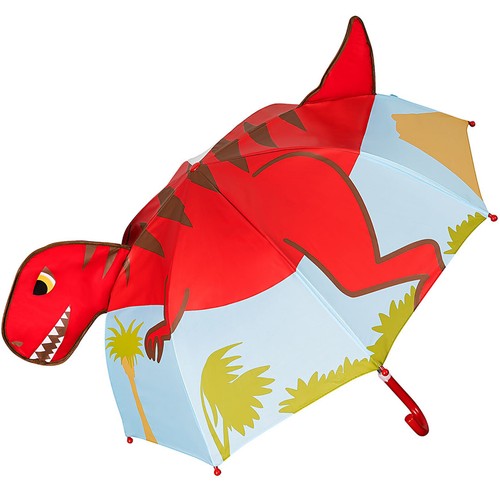 Children's 3D Umbrella - Red Dinosaur - Picture 2 of 6