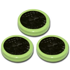 3pcs 1.2V Flat Top Rechargeable Button Assembly Battery 200mAh NiMH