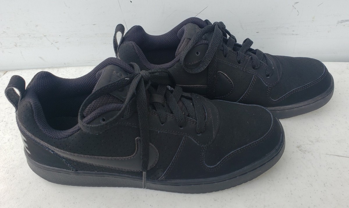 Men's Nike Court Borough Low 'Triple Black' Sneakers - Size