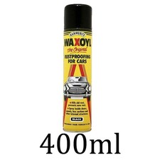 Hammerite 400ml Aerosol WaxOyl Black Spray Rust Proof Prevention Covering
