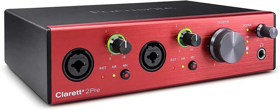 FOCUSRITE CLARETT+ 2PRE INTERFACCIA AUDIO USB 10 IN / 4 OUT - Immagine 2 di 4