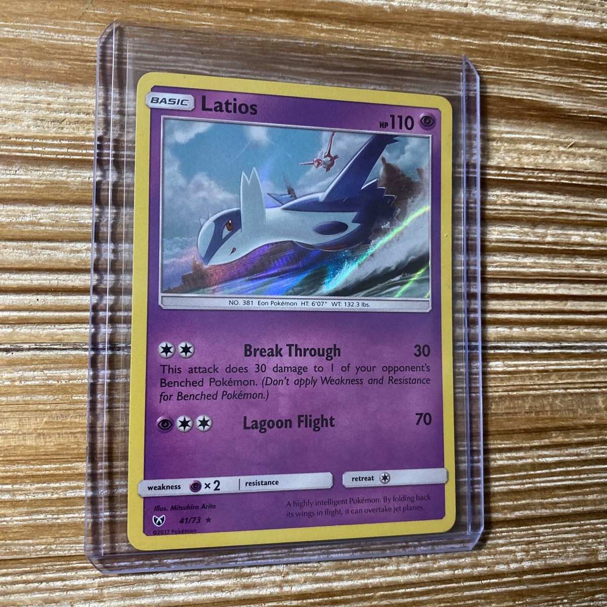 Pokemon TCG - Latios 41/73 SM Shining Legends Holo Rare Card 2017