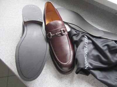 Beckett Simonon Brown Leather Bit Loafers On feet today, Beckett simonon lumberjack loafers in  main image 4