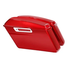 Hard Saddlebags Fit For Harley Touring Street Road Glide King 2014-Up Wicked Red